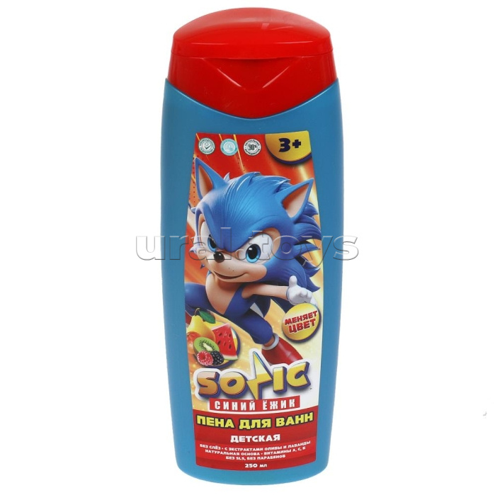Детская пена для ванн Sonic "Тут-фрут" 250мл с экс оливы и лаванды (меняет цвет) Заботливая мама Детская пена для ванн Sonic "Тут-фрут" 250мл с экс оливы и лаванды (меняет цвет) Заботливая мама