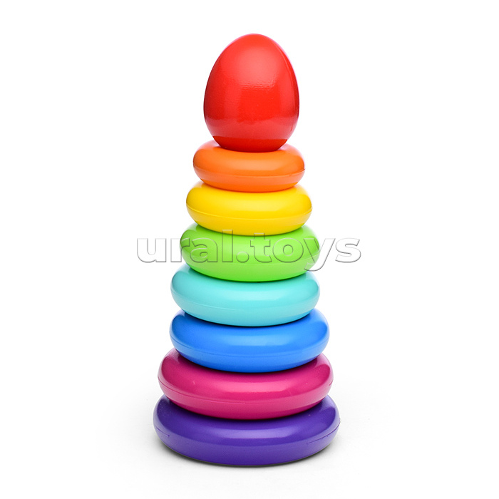 Пирамида "Капелька" 25см. 9 деталей (в сетке)