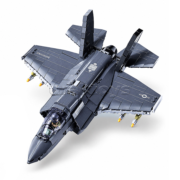 Конструктор "Истребитель F35" (705 дет.) в коробке