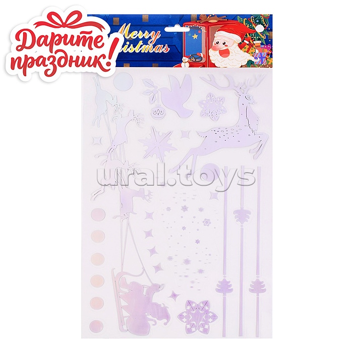 Наклейки для декора "Блеск Нового Года" 35*20см