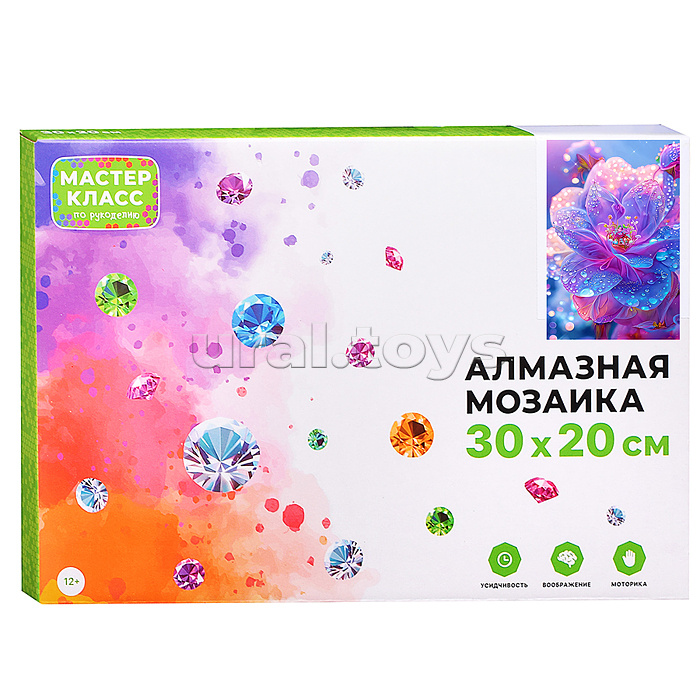 Мозаика алмазная "Красивый цветок" 20*30см