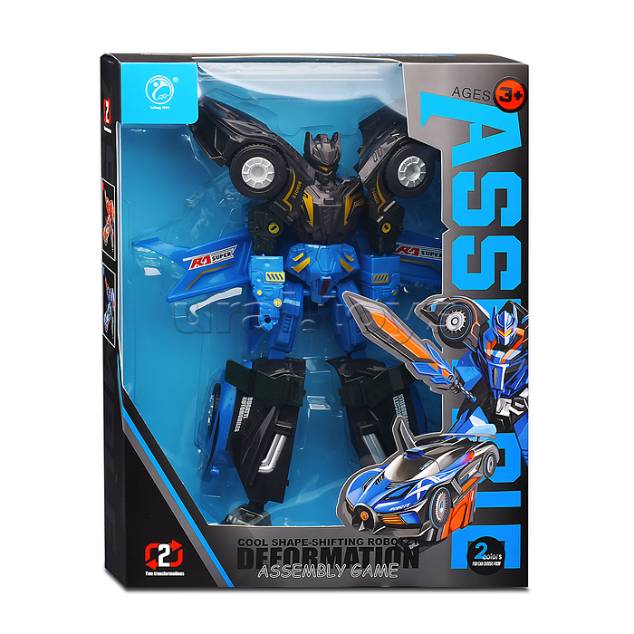 Робот "Космо воин" трансформирующийся в машину, в коробке