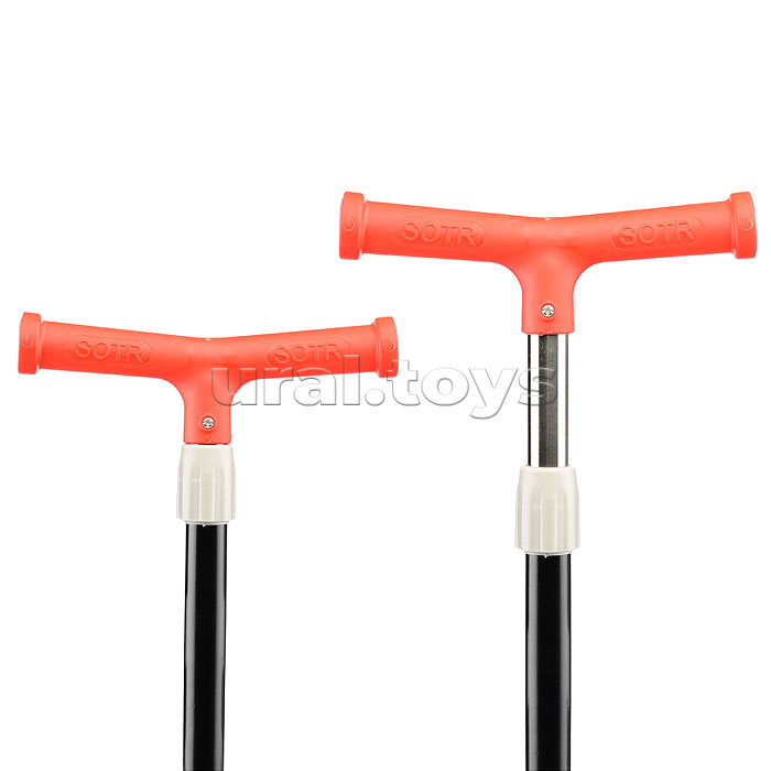 Самокат 3-х кол., колеса световые PU, красный