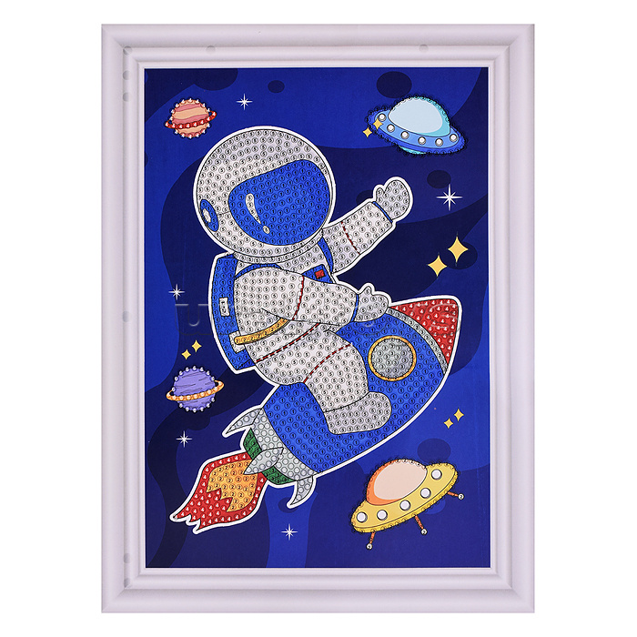 Мозаика алмазная "Астронавт" 17.5*23.5см