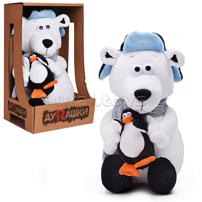 ДуRашки, Полярный медведь и Пингвин, 26 см, в коробке