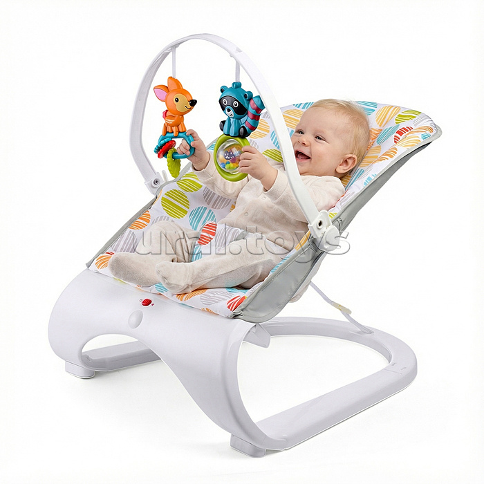 Шезлонг детский "Счастливое детство" в коробке