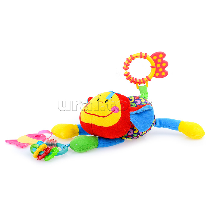 Мягкая развивающая игрушка растяжка "Обезьяна" 29 см.