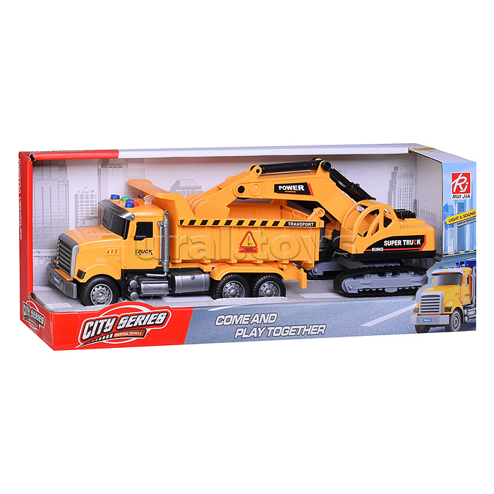 Машина "Спецтехника" (свет, звук) в коробке