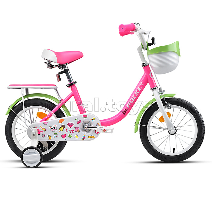 Велосипед 14" Rocket Bella, цвет розовый