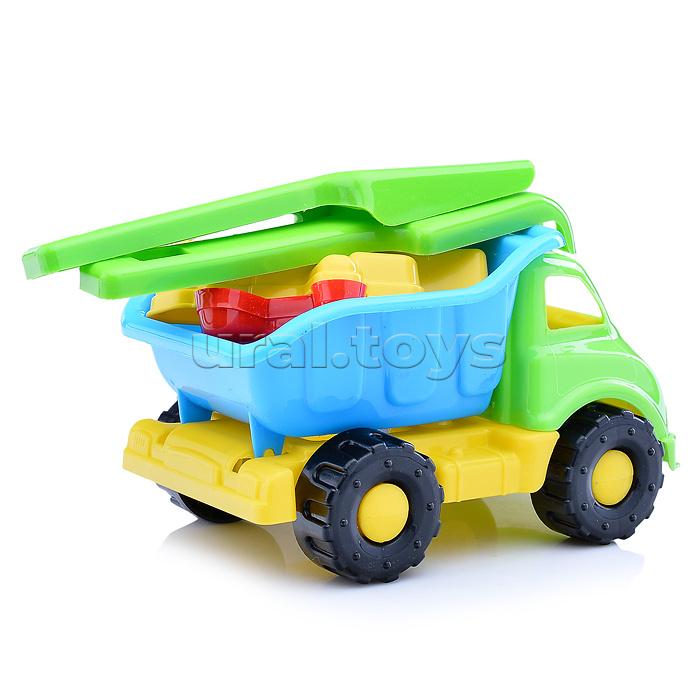 Авто Мини Самосвал + Песочный набор (2фор.+лоп.+гр.)