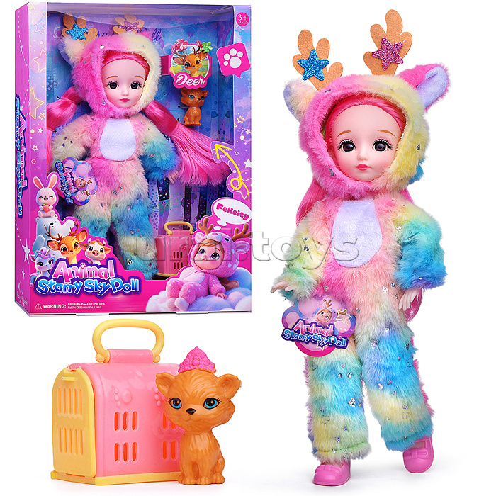 Кукла "Кукольная сказка" с аксессуарами,в коробке