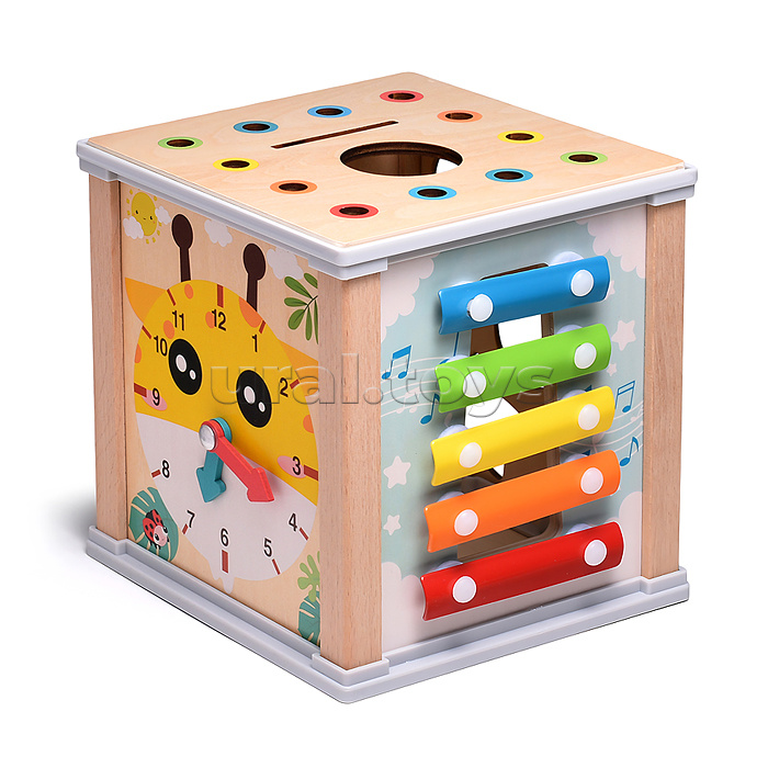 Бизиборд-Куб развивающий "Любимая ферма"