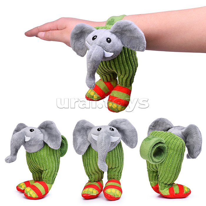 Мягкая игрушка "Слон" в сандалях,28 см.