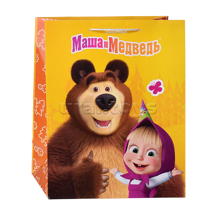 Пакет подарочный глянцевый "Маша и Медведь" l Пакет подарочный глянцевый "Маша и Медведь" l