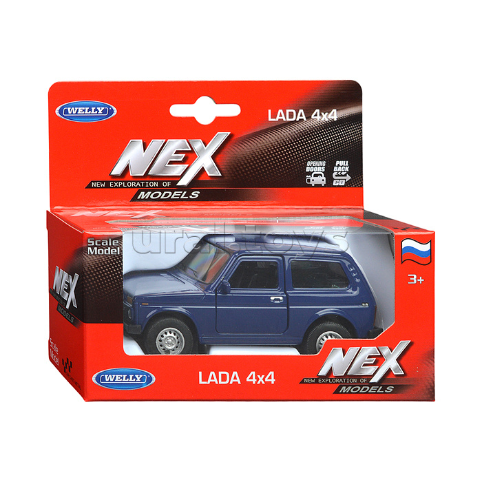 Машинка 1:38 LADA Niva, пруж. мех., цвет в асс.