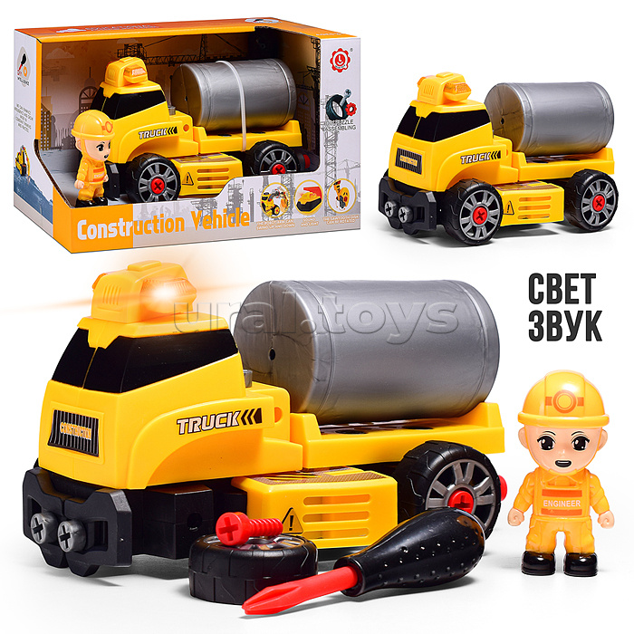 Конструктор-машина с отверткой, в коробке