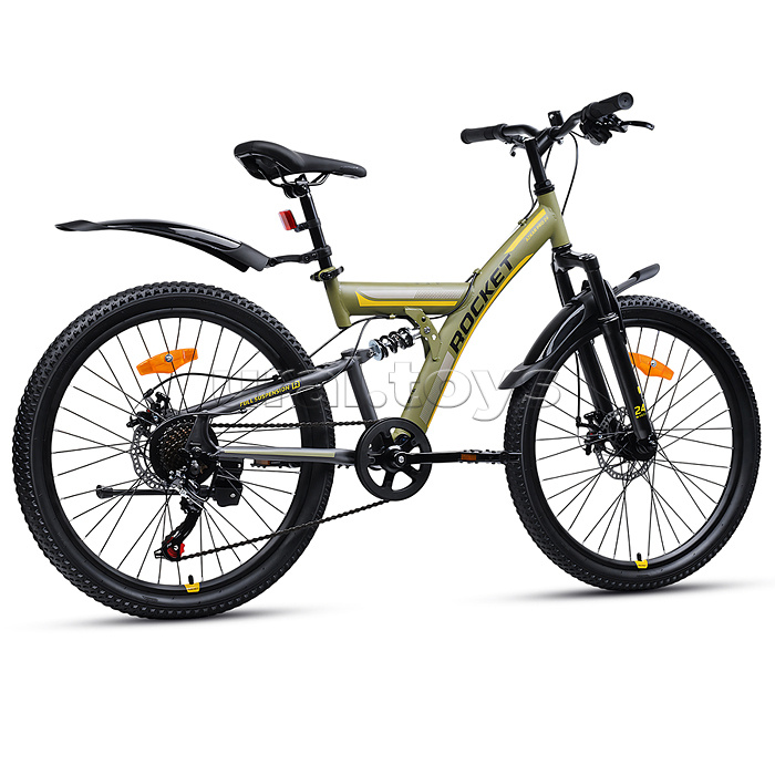 Велосипед 24" Rocket Azkar Pro, цвет хаки, размер 15"