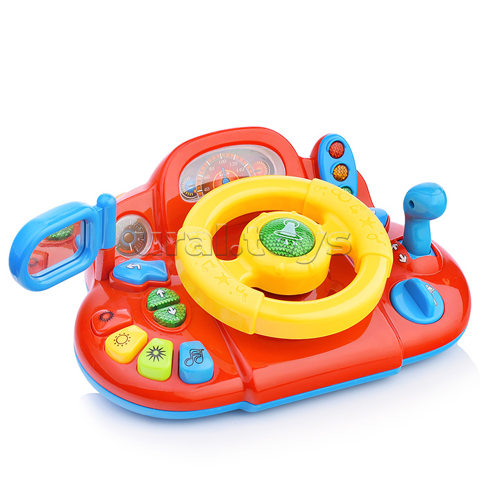 Руль "Я тоже рулю" на батарейках, в коробке