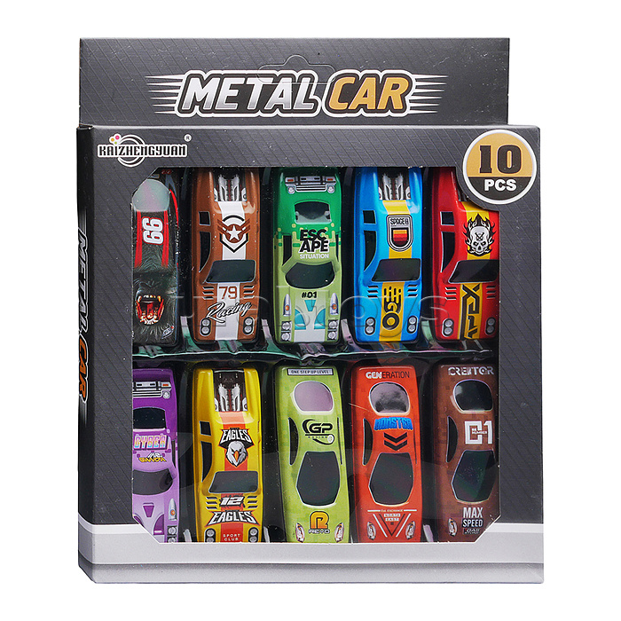 Набор машин "Стальной Гонщик" металл, в коробке