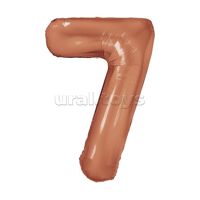 Шар (40''/102 см) Цифра, 7 Slim, Бронза, Металлик, 1 шт. в уп. Шар (40''/102 см) Цифра, 7 Slim, Бронза, Металлик, 1 шт. в уп.