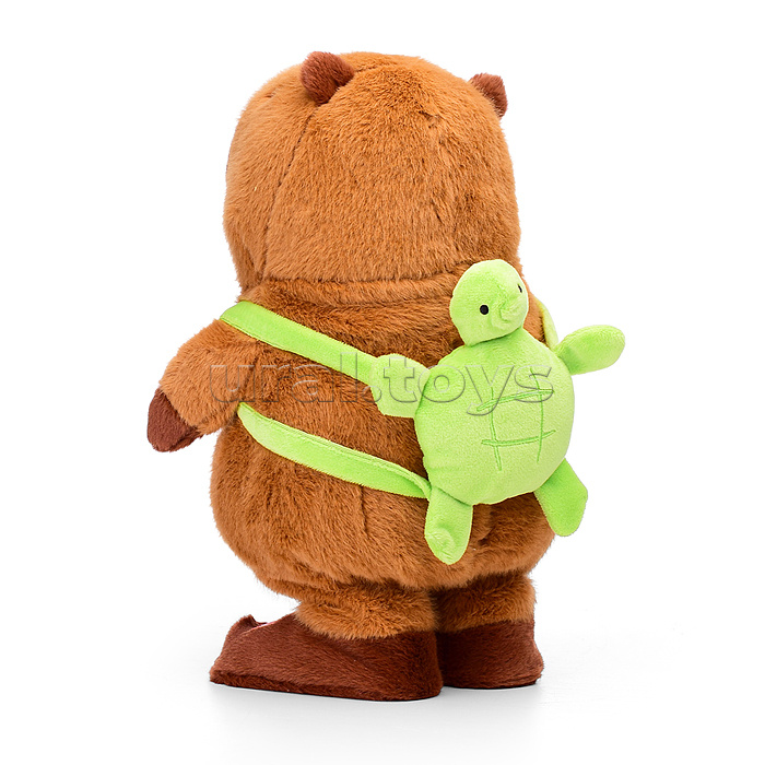 Капибара "Отдых на пляже" (ходит, поёт) в коробке