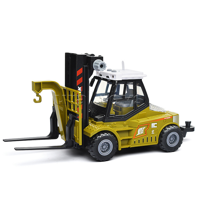 Машина "Вилочный погрузчик" с прицепом (свет, звук) в коробке