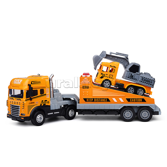 Машина "Перевозчик спецтехники" ( свет,звук) в коробке