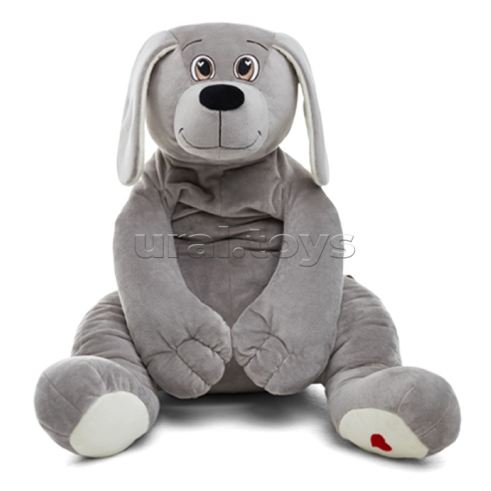 Собака Чарли, 70см (сидя 35 см), серый Собака Чарли, 70см (сидя 35 см), серый