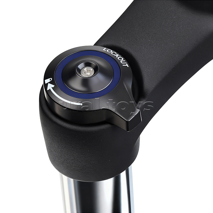 Вилка амортизационная 29" стальная, ход 70мм, под диск. торм. шток 1-1/8 210мм, прямой шток, черная