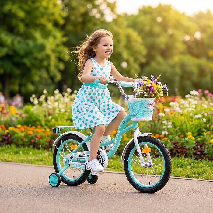 Велосипед 16" Rocket Candy, цвет мятный