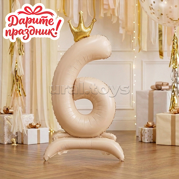 Интерьерное украшение Фигура-шар "Цифра 6"