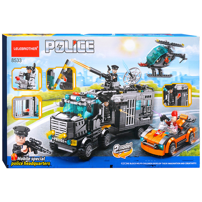 Конструктор "Мобильный штаб полиции" (958 дет.) в коробке