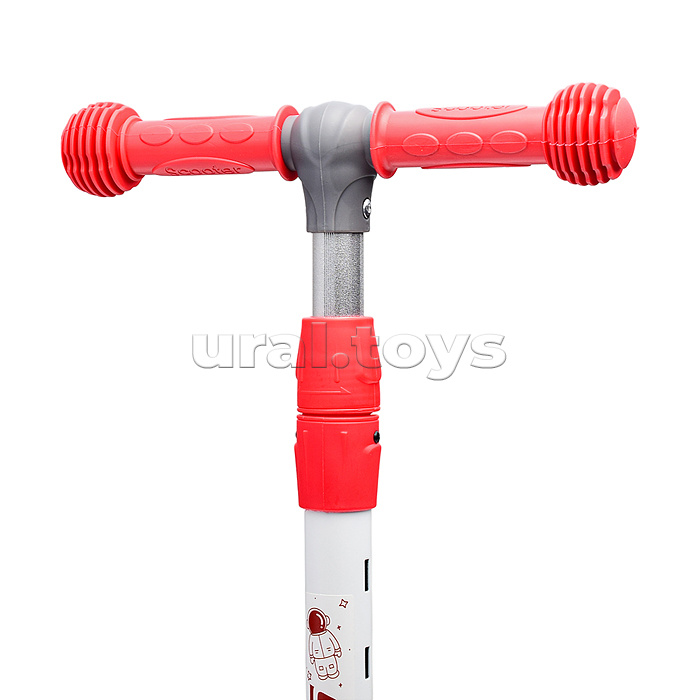 Самокат 3-х кол., красный, PU, в коробке