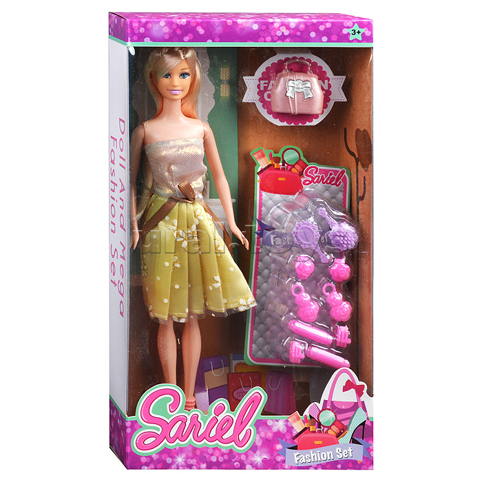 Кукла "Сабрина с нарядном платье" с аксессуарами, в коробке