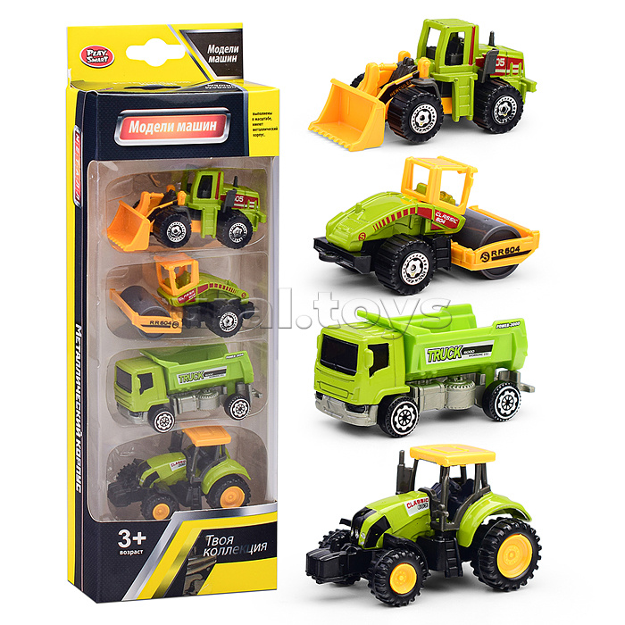 Набор машин "Строим вместе-2" в коробке