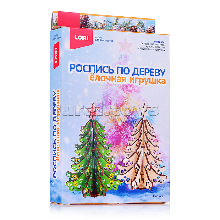 Роспись по дереву. Ёлочная игрушка "Ёлочка" Роспись по дереву. Ёлочная игрушка "Ёлочка"
