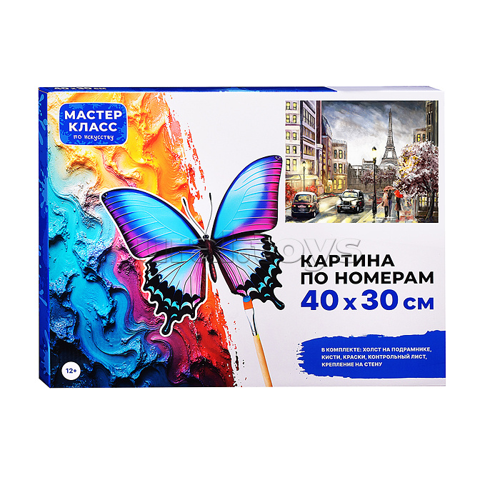 Набор для рисования "Картина по номерам 30х40см. Париж"