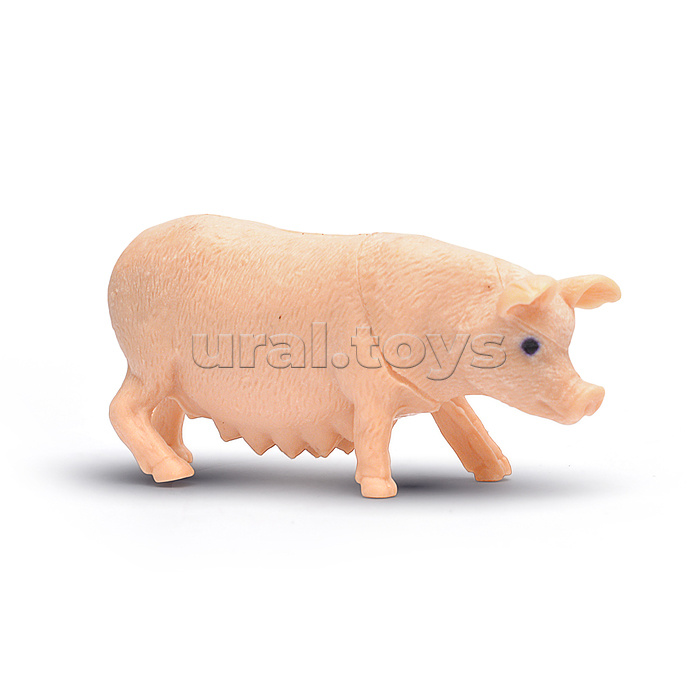 Игрушка пластизоль "Домашние животные" 6 шт, в пакете