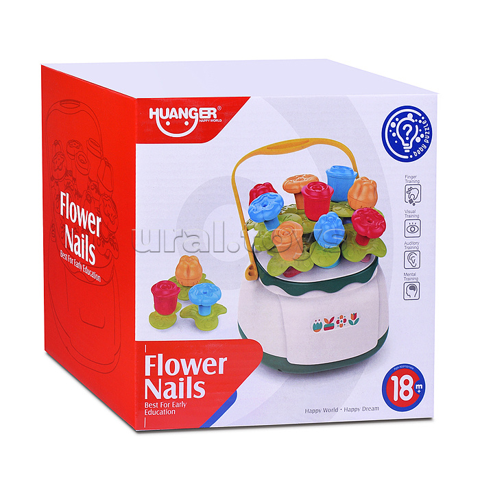 Развивающая игрушка "Сортер-цветочки" в коробке