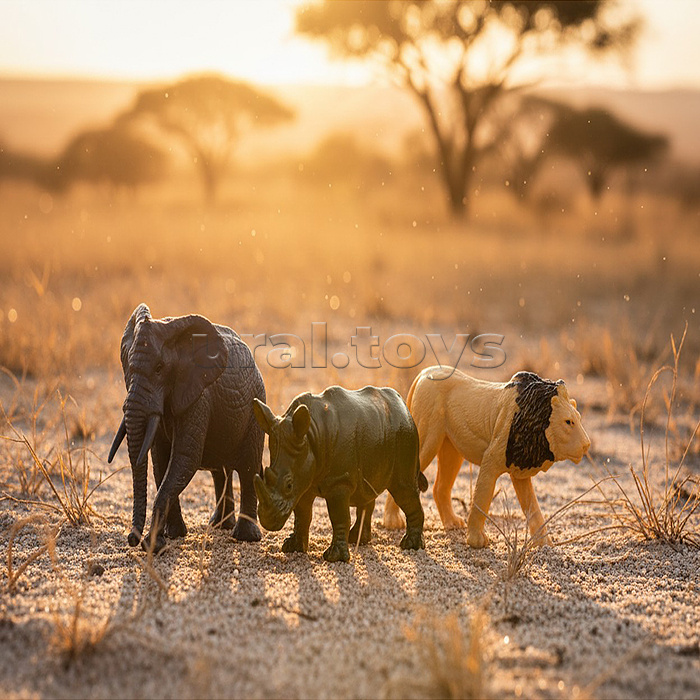 Набор животных "Забавные зверята" в пакете