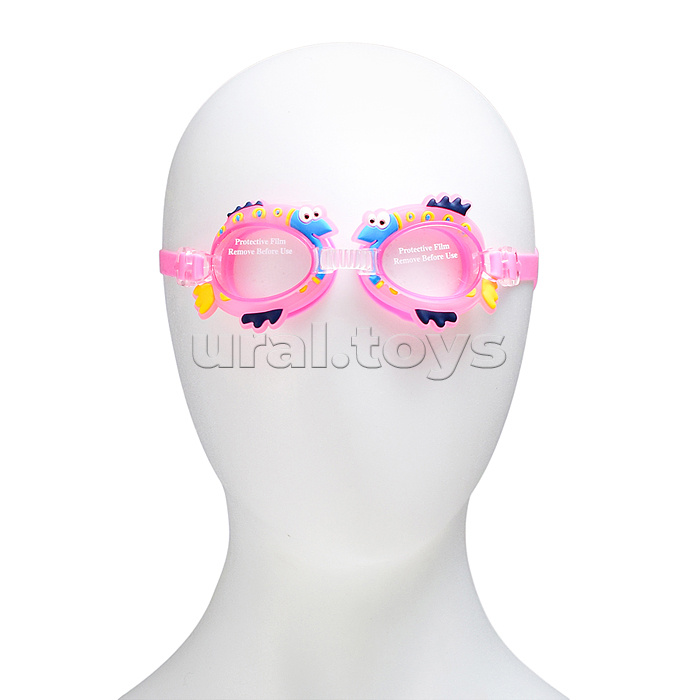 Очки для плавания цветные, в ассортименте, в пакете