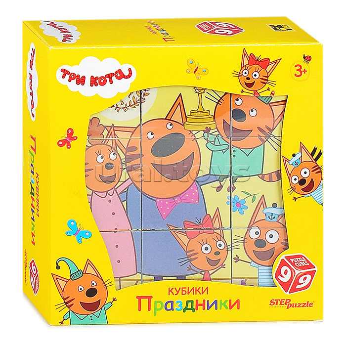 Кубики 9шт "Три кота. Праздники" Кубики 9шт "Три кота. Праздники"