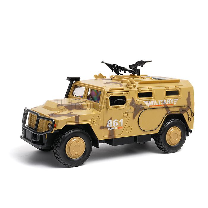 Набор транспорт  "Армия" 1:16 (свет, звук) в коробке