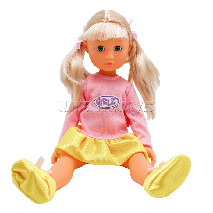 Модная кукла с хвостиками в юбке, 36 см, Bambina Bebe