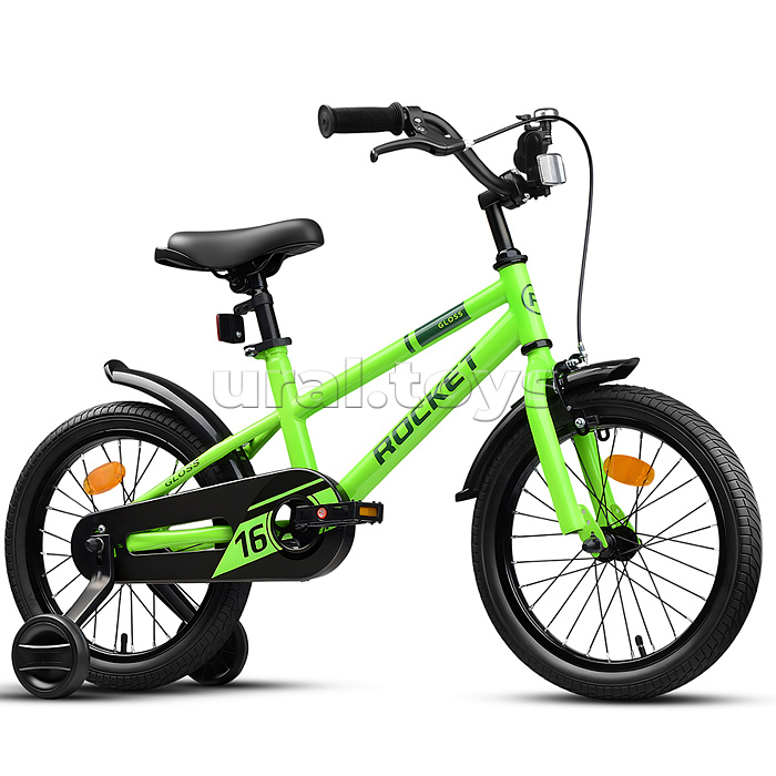 Велосипед 16" Rocket Gloss, цвет зеленый