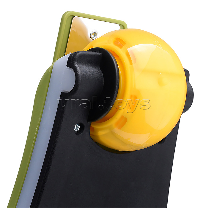 Самокат трёхколёсный ROCKET колёса световые PU, цвет зелёный