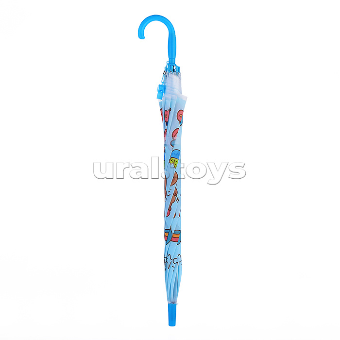 Зонт детский "Милая капибара" (цвет синий) (48,5см.)