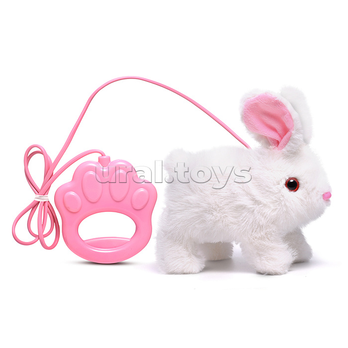 Кролик "Пушистик" (записывает, прыгает, издаёт звук, шевелит ушками и носиком) в пакете