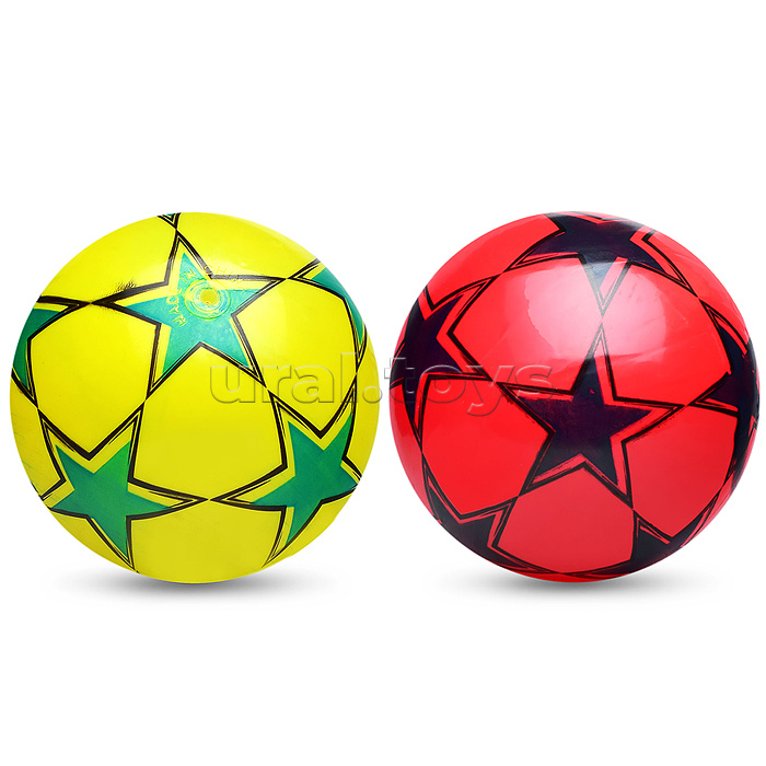 Мяч надувной PVC "Звездочки" 22,5 см., 60 гр. (цвет микс)