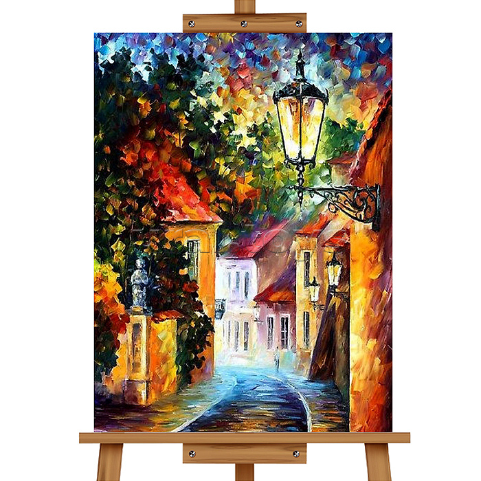 Набор для рисования "Картина по номерам 40х50 см. Вечерняя улочка"